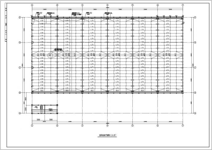3层框架电子公司生产仓储综合楼结构施工设计cad图_图1