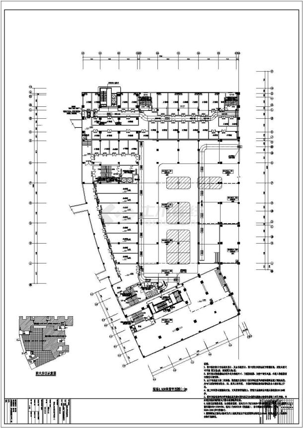 安徽省某市综合体空调通风设计施工设计CAD图-图一