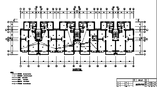 广东某多层住宅楼电气系统设计施工cad图纸_图1