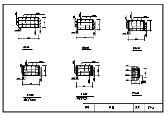 某钢筋混凝土内支撑节点设计cad图_内支撑节设计-图二