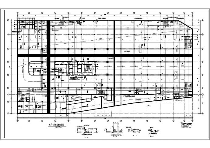 基础及地下室结构施工cad图，共二十一张_图1