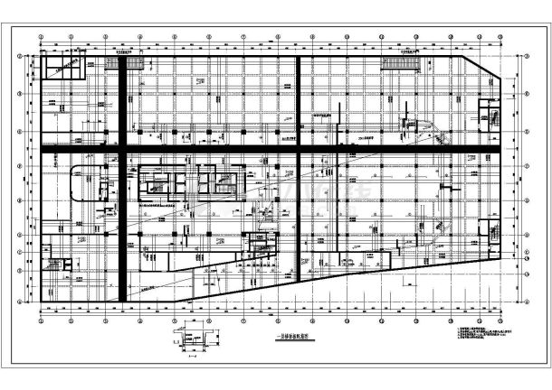 基础及地下室结构施工cad图，共二十一张-图二