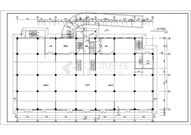 板式小高层建筑方案图（2-3层设计方案）-图二