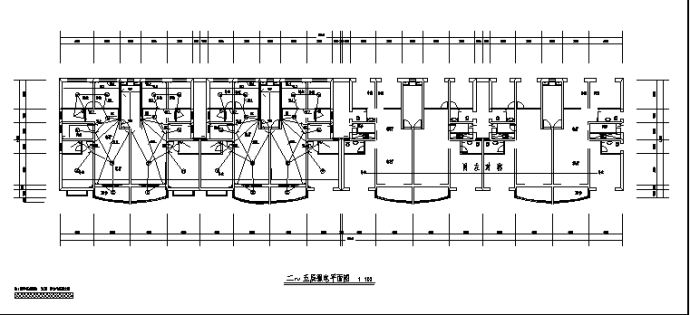 某小区带车库住宅楼电气系统设计施工cad图纸_图1