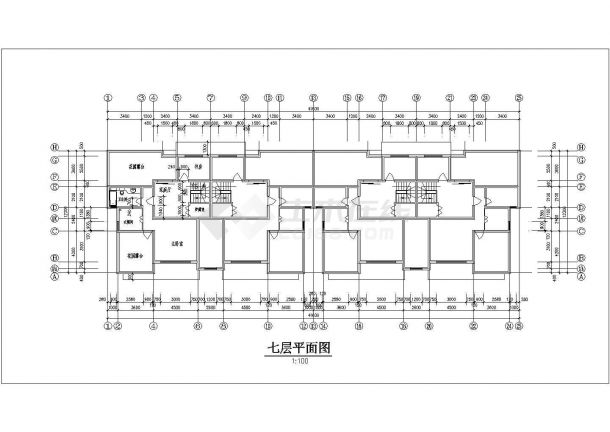 碧海花园住宅全套建筑CAD基础平面布置参考图-图一