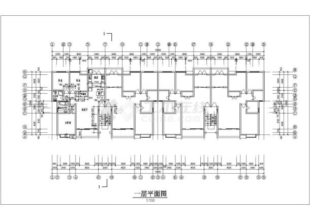 碧海花园住宅全套建筑CAD基础平面布置参考图-图二
