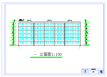 3547平米六层框架住宅楼cad图（计算书、建筑、结构图）_图1