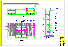 走廊咖啡吧装修设计CAD详图-图二