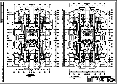 某小区18层带人防住宅楼电气系统设计施工cad图纸-图一