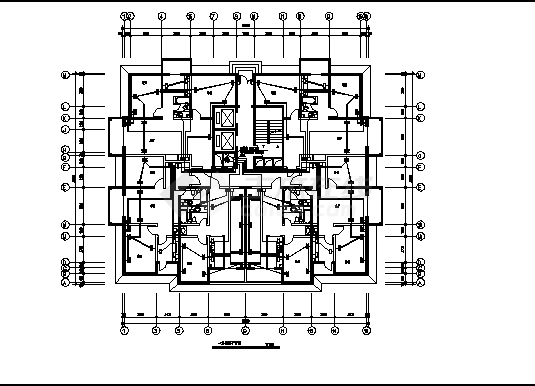 某小区17层住宅电气系统设计全套施工cad图纸-图二