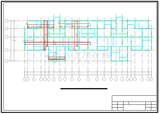 9180平米10层框架住宅cad设计（计算书、答辩稿、建筑、结构图）-图二