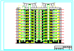 11层板式住宅楼施工cad设计套图（含效果图）-图一