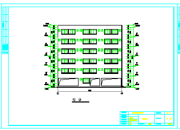 2097平米六层框架宿舍楼cad设计（计算书、建筑、结构图）-图一