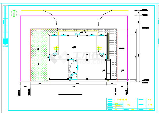 2097平米六层框架宿舍楼cad设计（计算书、建筑、结构图）-图二