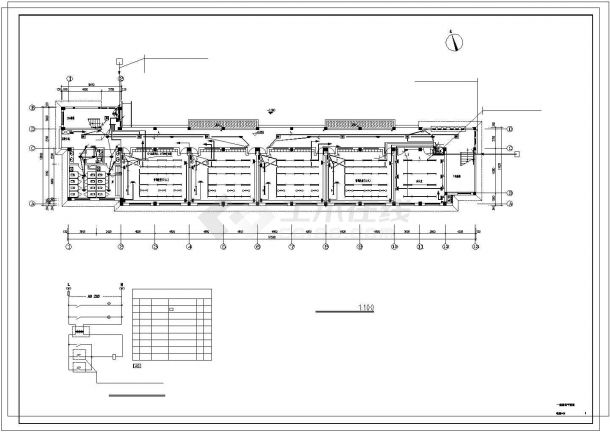 [浙江]中学教学楼电气施工图纸(CAD，10张图纸)-图一