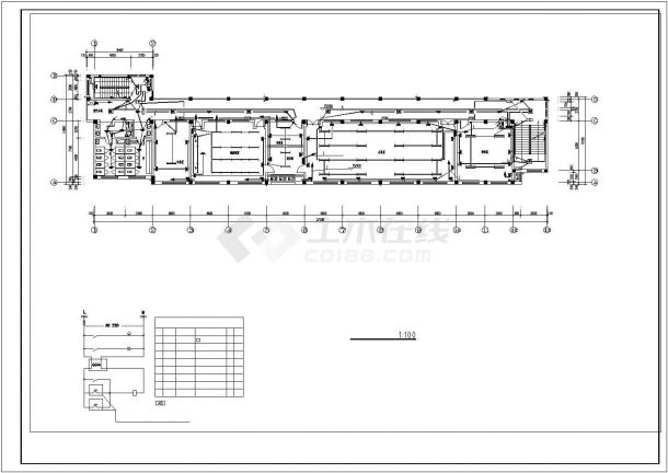 [浙江]中学教学楼电气施工图纸(CAD，10张图纸)-图二