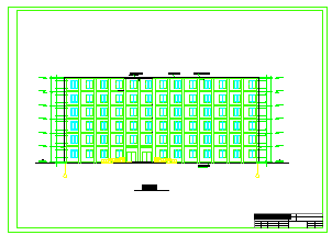 5391平米六层框架宿舍楼cad图纸（计算书、建筑、结构图）