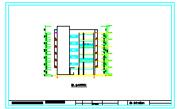 5620平米六层框架宿舍楼cad图纸（计算书、建筑、结构图）-图二