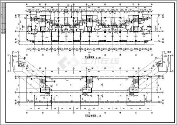 佳木斯市龙阳花苑小区11层框架结构住宅楼建筑设计CAD图纸（底层为车库）-图二