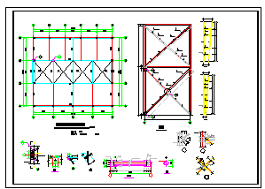 28.2x26m 钢结构厂房结构cad设计图纸-图二