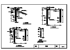 某紧邻建筑物泵房基坑复合支护设计cad图_泵房基坑复合支护设计-图一