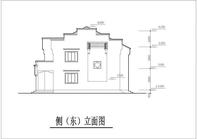 340+540平两栋双层框架结构豪华单体别墅建筑设计CAD图纸（含效果图）_图1