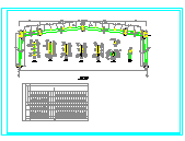 168x30m 30m跨厂房轻钢结构cad设计施工图-图二
