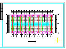 4098平米门式刚架轻钢结构cad设计结施图纸