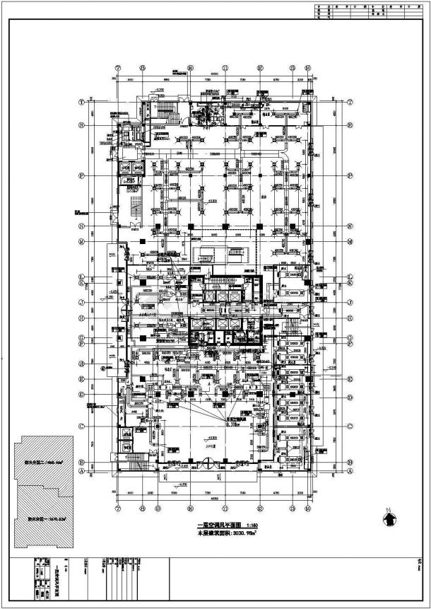 青岛某综合楼全套空调通风全套设计施工cad图纸-图二