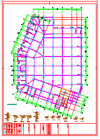 两层混凝土农贸市场框架结构cad设计施工图_图1