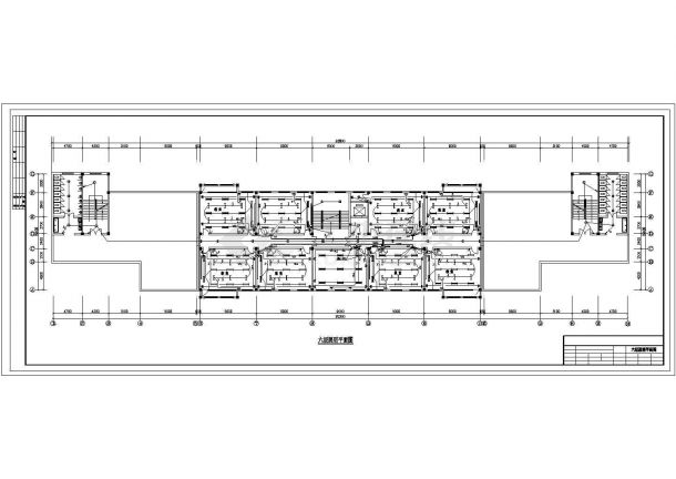 某8279㎡六层框架结构中学教学楼电气施工图(CAD，13张图纸)-图一