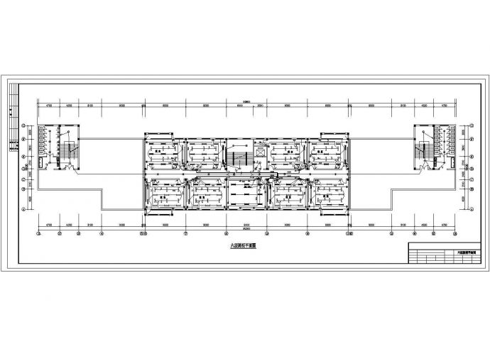 某8279㎡六层框架结构中学教学楼电气施工图(CAD，13张图纸)_图1