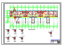 某八层农贸市场砖混结构cad施工设计图