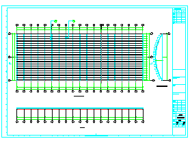 新疆某农贸市场钢结构cad设计施工图_图1