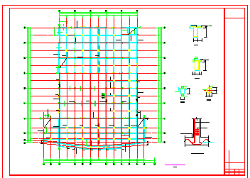 扬州某现浇框架农贸市场结构cad设计施工图_图1