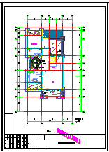 [江苏]某三层中式风格别墅建筑设计cad图纸(南入口)-图二