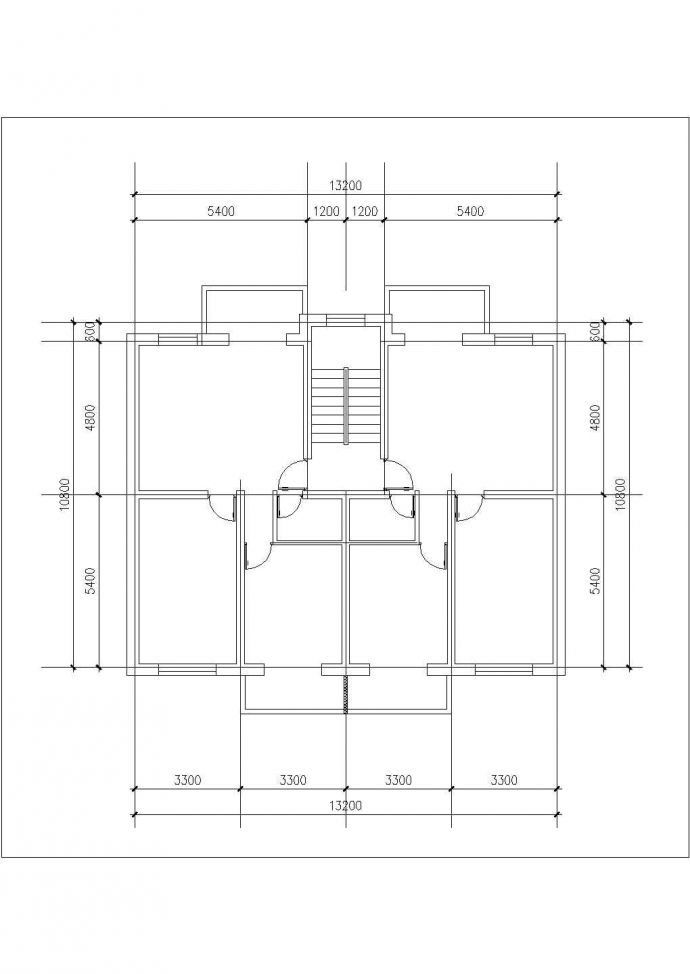 聊城市兴欣花苑小区经典实用的平面户型设计CAD图纸（共14张）_图1