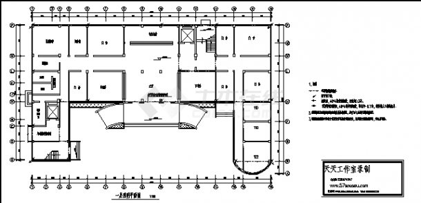 山西某医院住院综合楼电气系统设计施工cad图纸-图二