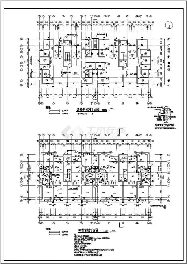 2801平米住宅全套建筑设计施工图-图一