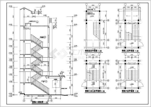 多层博士公寓楼建筑设计施工图-图二