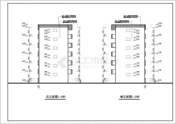 多层公寓楼全套建筑CAD平面布置参考图-图二