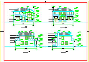 [南京]亚东花园某别墅建筑设计cad施工图纸-图二