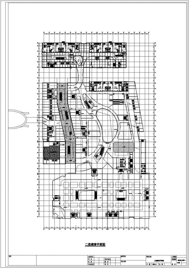 [江苏]41万平大型购物中心给排水施工图纸（七氟丙烷气体灭火 虹吸雨水）-图二