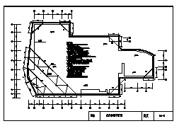 某医院综合楼基坑工法桩结合内支撑体系施工cad图_基坑工法桩结合内支撑体施工-图一