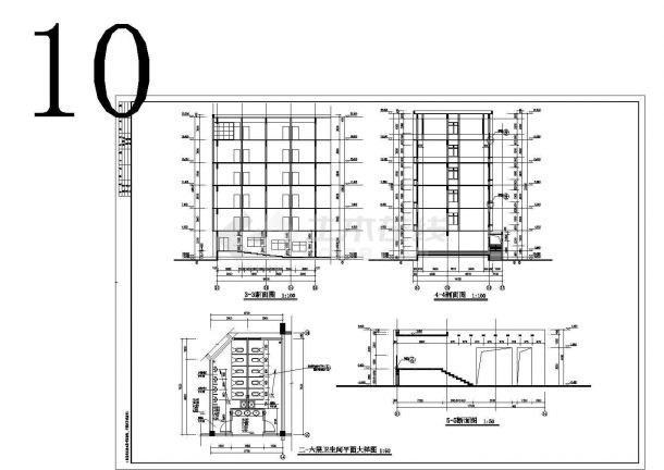 消防大队教学楼建筑全套施工图（CAD，16张图纸）-图一