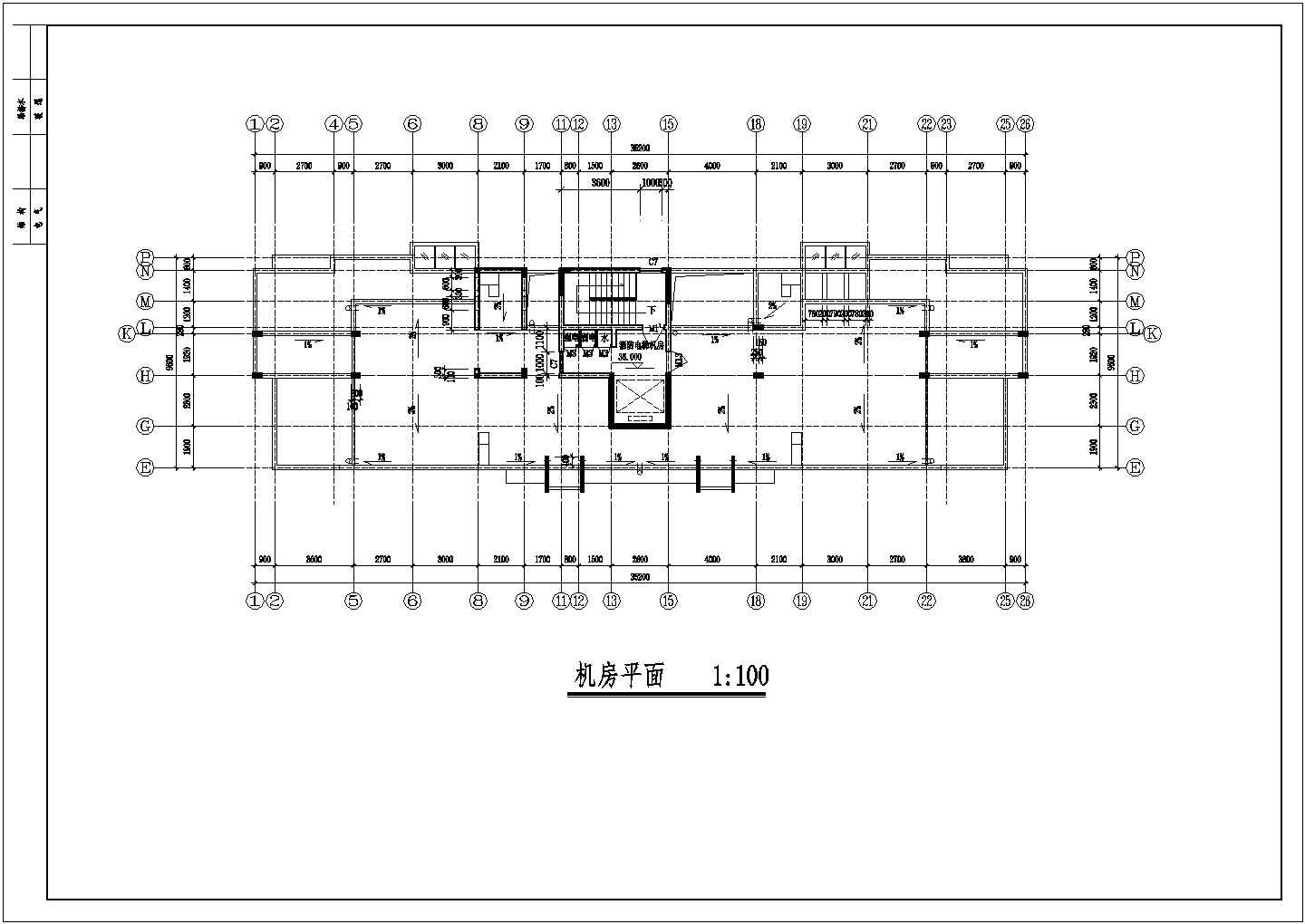 4571.95平方米住宅楼建筑设计施工图