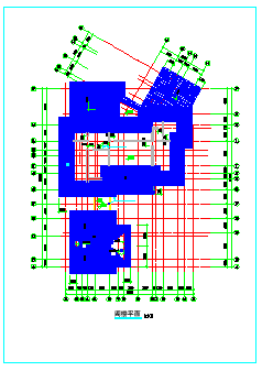 某地2层独立奢华别墅建筑cad施工图-图一