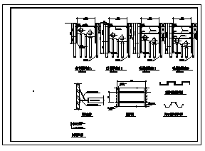 某市政管道单管及联合管槽钢板桩基坑支护大样设计cad图_管道单管及联合管槽钢板桩施工-图二