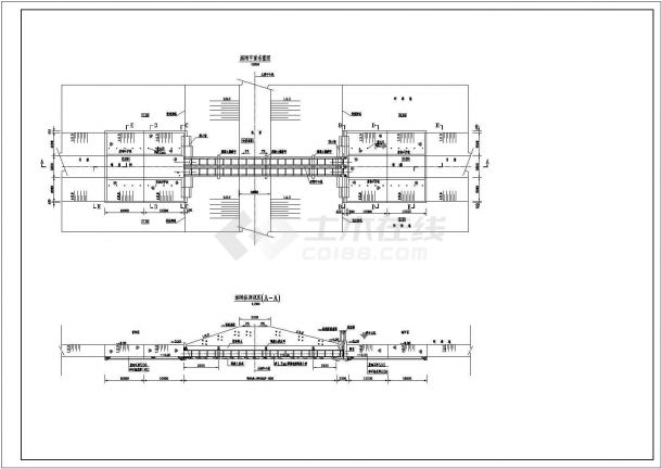 【湖南】某农村水闸全套施工设计cad图纸(含机架桥顶栏杆布置图)-图二