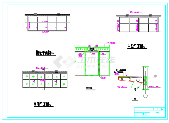 8层8400平米综合办公楼毕业设计（计算书，(建筑、结构CAD图)，施工组织，PKPM模型,含结构设计，施工总平面图）-图二